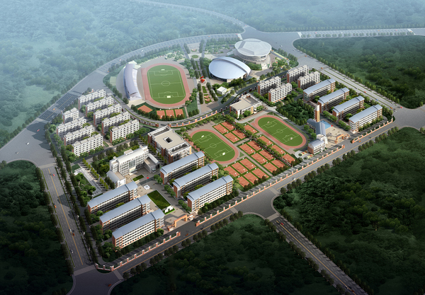 高新教育集團大余衡水實驗學(xué)校總體設(shè)計鳥瞰圖